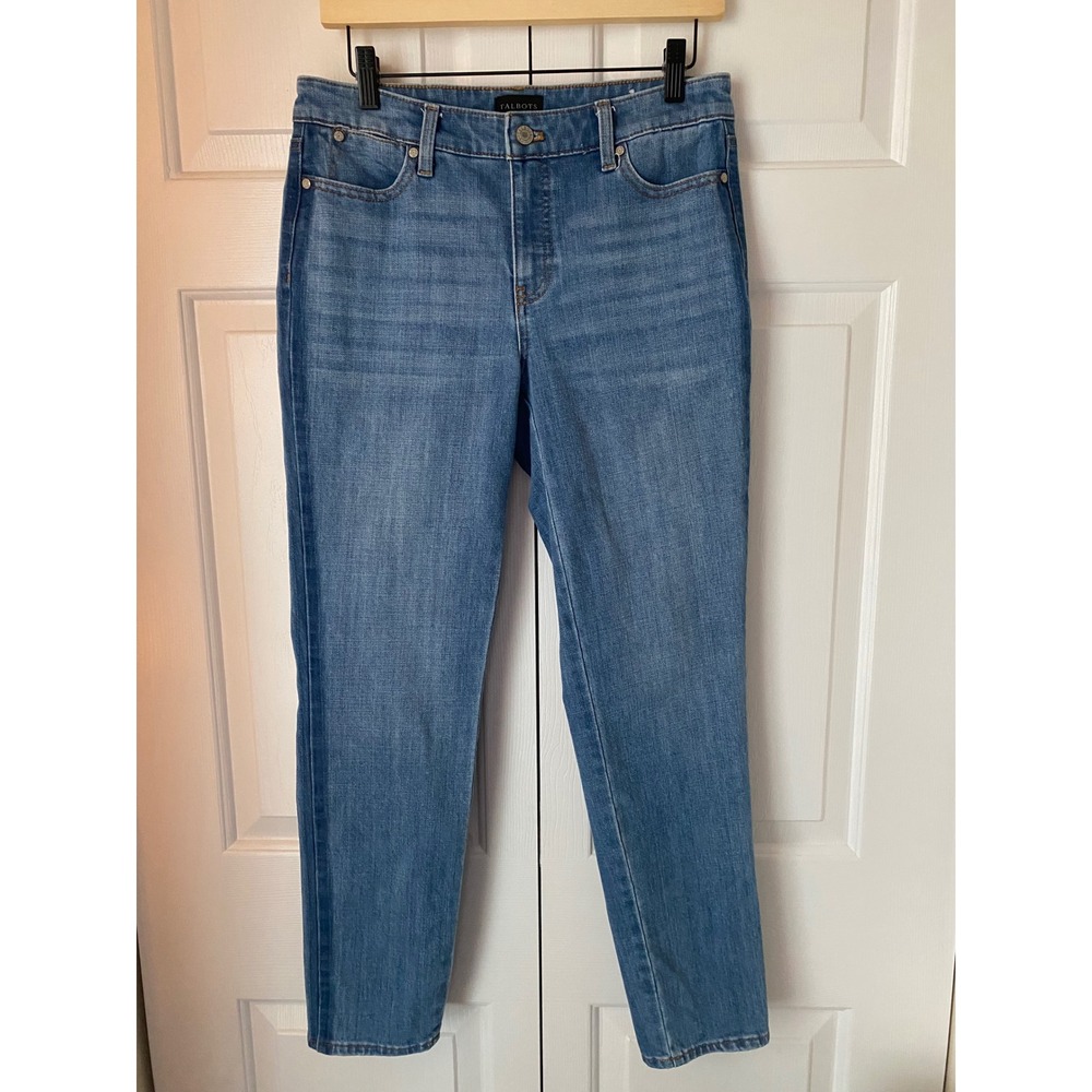 Talbots Womens Size 4 Slim Ankle Jean Panama Wash Denim Casual Classic‎ Mid rise